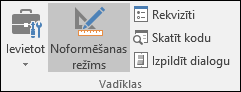 Noformēšanas režīms lentē