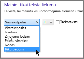 Windows 8 ekrāna padomu formāta iestatījumi