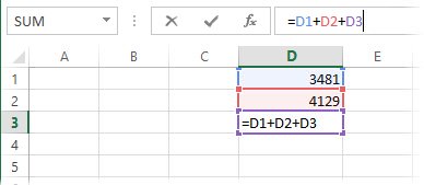 Formula, kas programmā Excel izraisa riņķveida atsauci