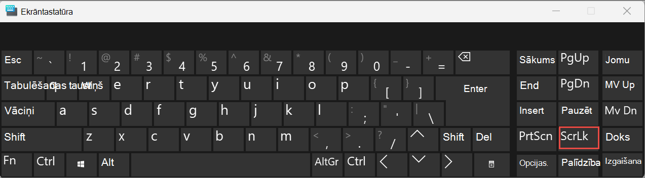 ekrāna tastatūra operētājsistēmai Windows 11