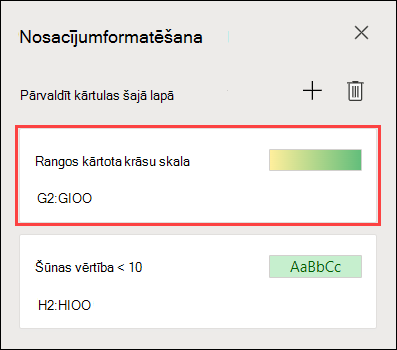 Divkrāsu skalas formatējums