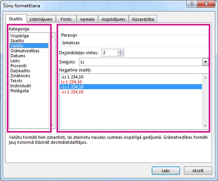 Format Cells dialog box