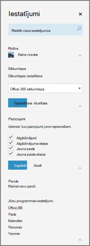 Office 365 paziņojumi