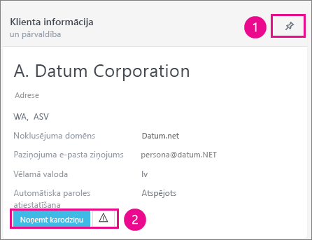 Kartītē Klientu informācija varat klientu piespraust vai atzīmēt ar karodziņu.