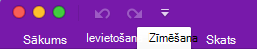 Parāda Mac lenti ar atlasītu cilni Zīmēšana
