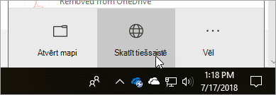 Ekrānuzņēmums ar pogu Skatīt tiešsaistē
