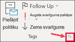 Atlasiet Papildu opcijas, lai iestatītu piegādes kavējumu.