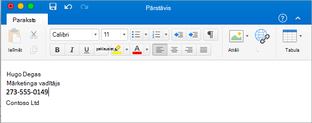 Tiek rādīts paraksta redaktors