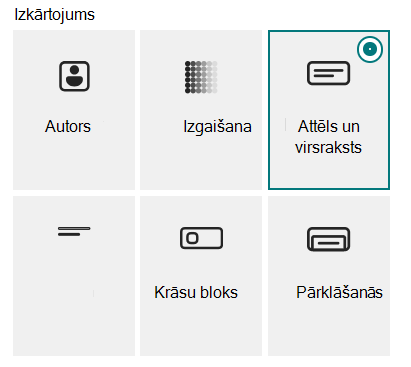 Six layouts for Banner web part