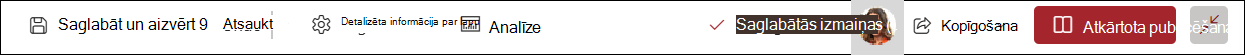Saglabāšanas melnraksta veidā un priekšskatījuma priekšskatījums