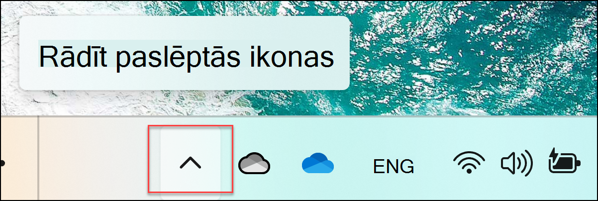 Rādīt paslēptās ikonas