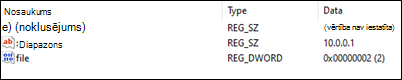 Outlook bloķē IP adreses atvēršanu piemērs