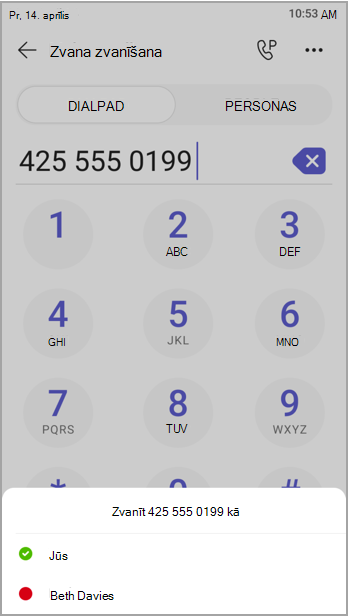 Zvaniet kā pats vai kāds cits.