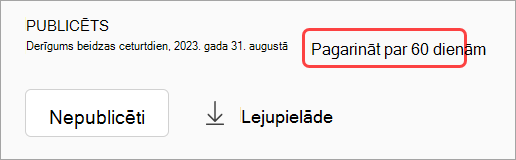 Ekrānuzņēmums, kurā redzams, kā atcelt tīmekļsemināra ieraksta publicēšanu