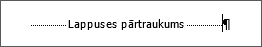 Lappuses pārtraukuma piemērs