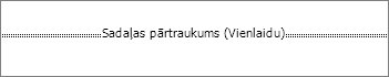 Sadaļas pārtraukums izskatās šādi