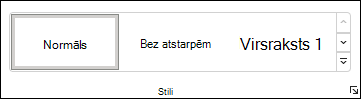 Stila atlasīšana programmā Word