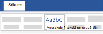 Virsraksta pievienošana