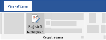 Izmaiņu reģistrēšana