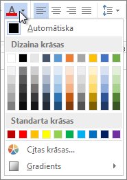 Fonta krāsu palete