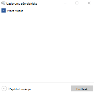 End task