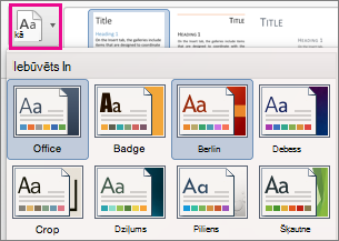 On the Design tab, select Themes