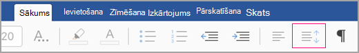 iPad line spacing icon