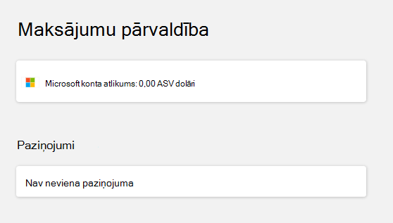 Pārbaudiet konta bilanci pēc pierakstīšanās.
