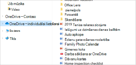 Failu pārlūks Atvērt ar atlasītu OneDrive-Personal