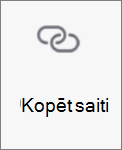 Poga Kopēt saiti pakalpojumā OneDrive darbam ar Android