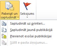 Pasta sapludināšanas pabeigšana