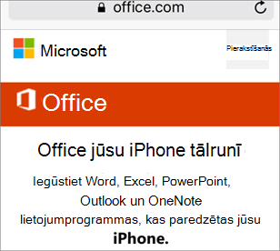 Dodieties uz office.com