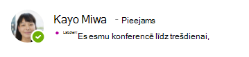 Presence message for Kayo