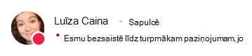 Luīzes klātbūtnes ziņojums