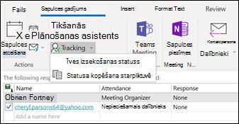 Varat izdrukāt sapulces dalībnieku sarakstu un viņu atbilžu statusu.