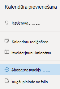 Kalendāra abonēšana