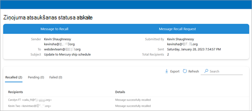 Outlook to check on a message screenshot two