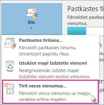 Tīrīt vecos vienumus