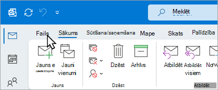 Failu atlasīšana lentē