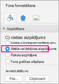 PowerPoint darbam ar Mac Format Background