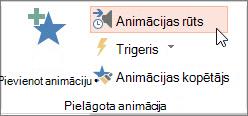 Animācijas rūts atvēršana