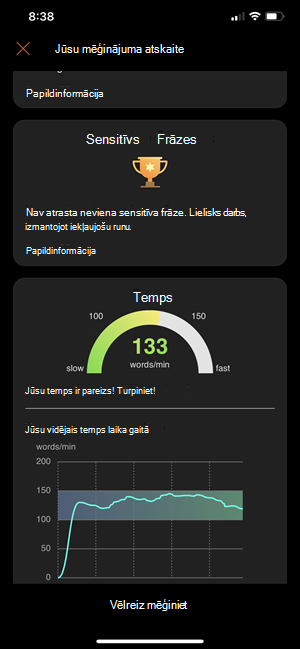 Prezentētāja skolotāja atskaites skats