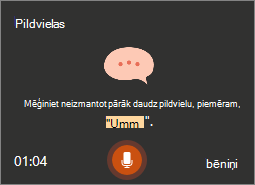 Prezentētāja skolotāja norādījumi ekrānā