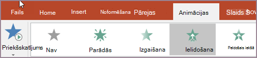 Animācijas izvēle