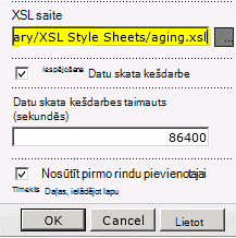 Ielīmēta XSL faila saite
