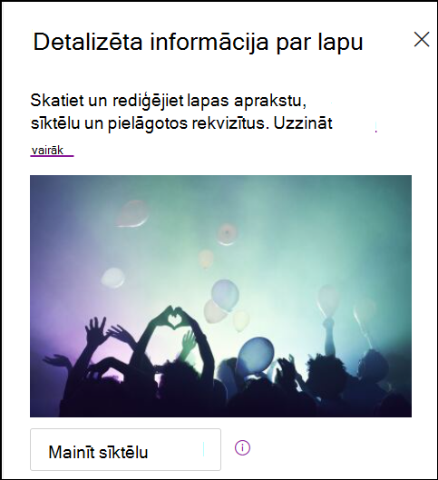 Izmaiņu sīktēla ekrānuzņēmums