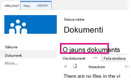 Noklikšķiniet uz Pievienot, lai vilktu failus uz bibliotēku