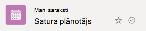 Apvilkta atzīme norāda, ka saraksts tiek sinhronizēts no mākoņa ar jūsu Windows ierīci.