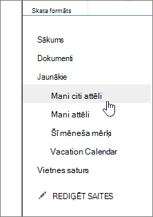 Nesen izveidotie vienumi