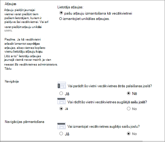 Dialoga Vietnes izveide apakšējā puse